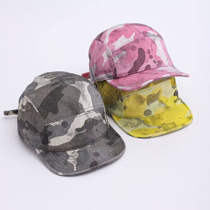Distressed Camo 5-Panel