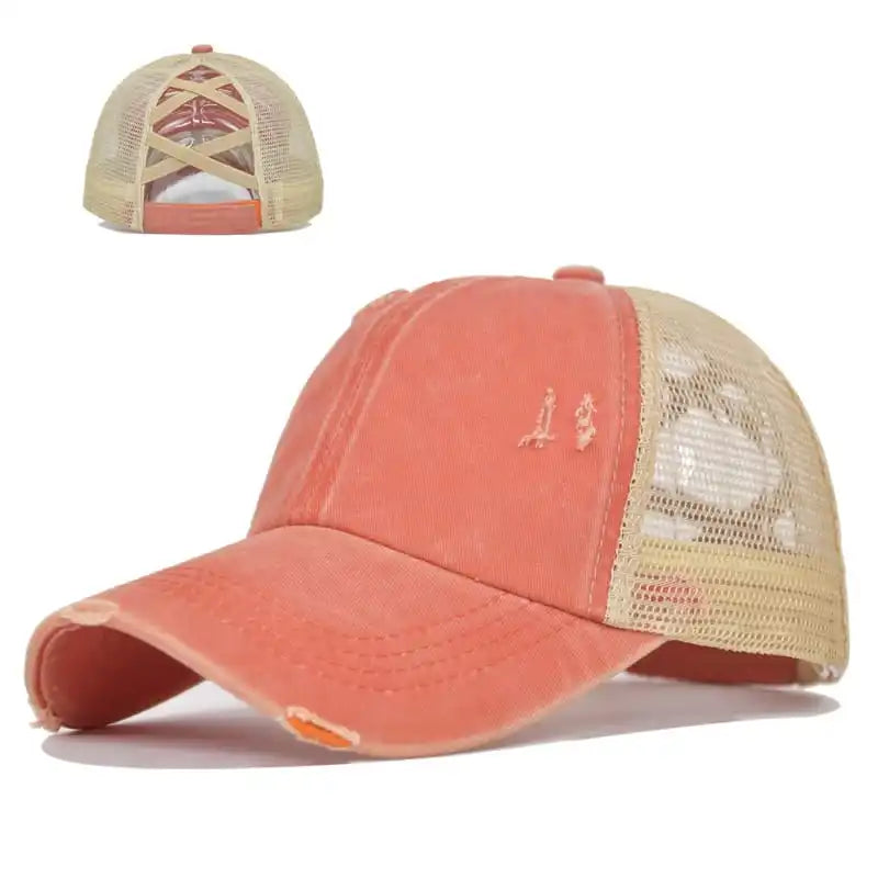 Criss Cross Mesh Cap