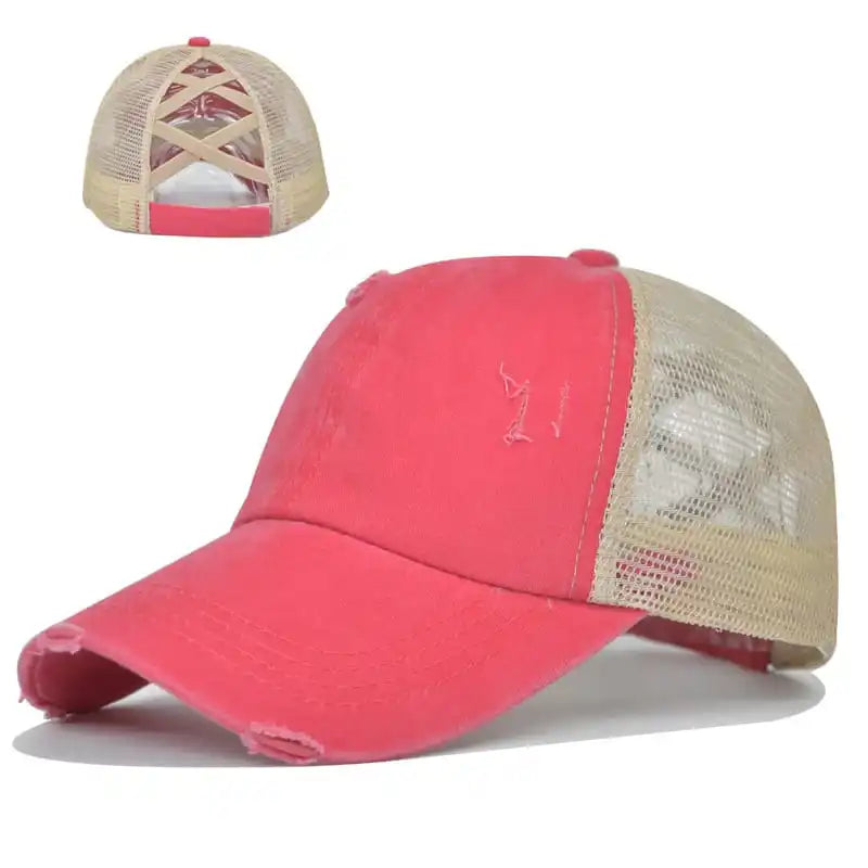 Criss Cross Mesh Cap