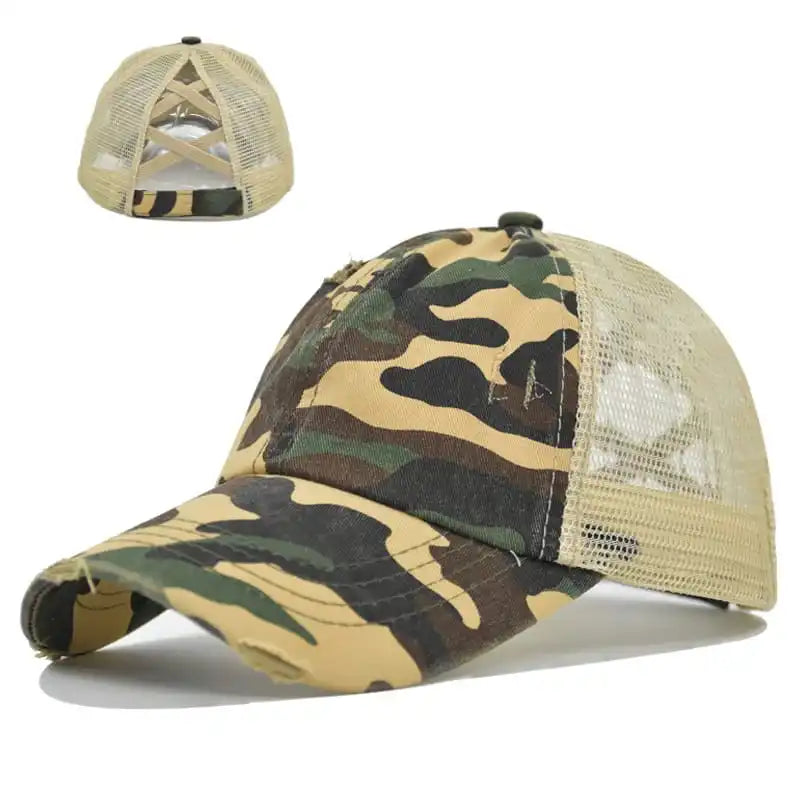 Criss Cross Mesh Cap