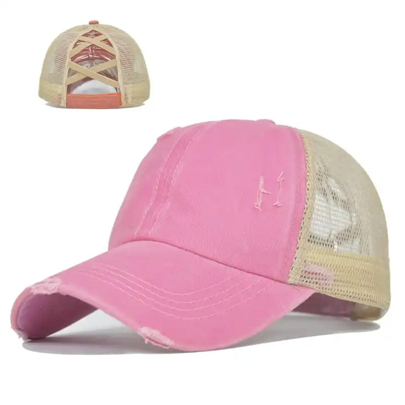Criss Cross Mesh Cap