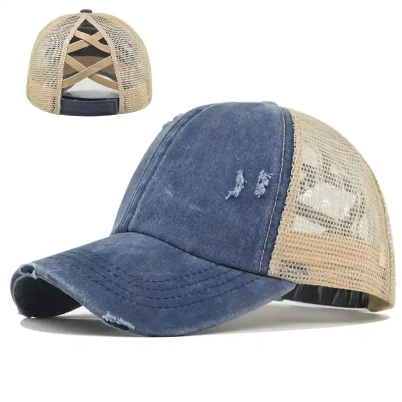 Criss Cross Mesh Cap