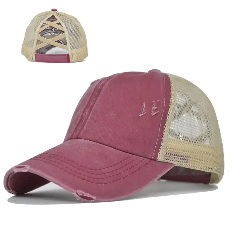 Criss Cross Mesh Cap